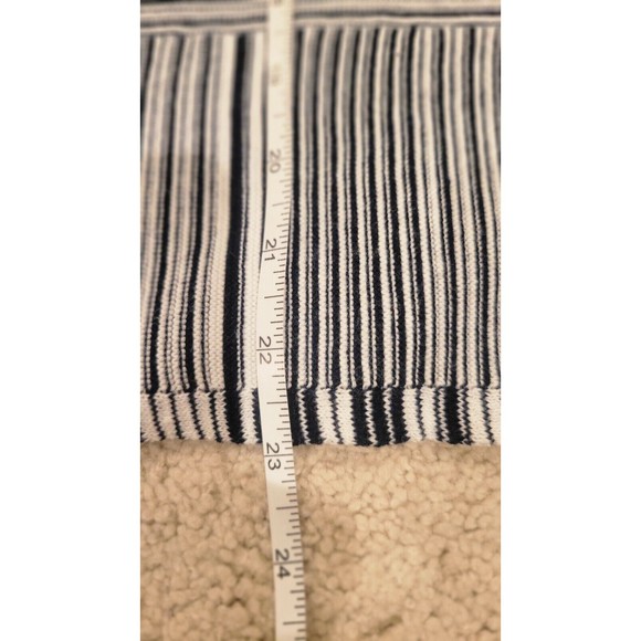 J. Jill Striped Knit Sweater Top Cotton Black White 3/4 Sleeve Boxy Size Small - Picture 9 of 9
